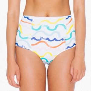 NEW AA Swim Print High Waist Bikini Bottom XS